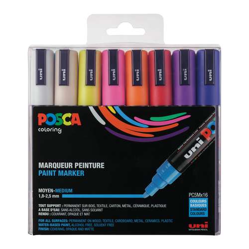 Uni Posca Marker Set Pc M